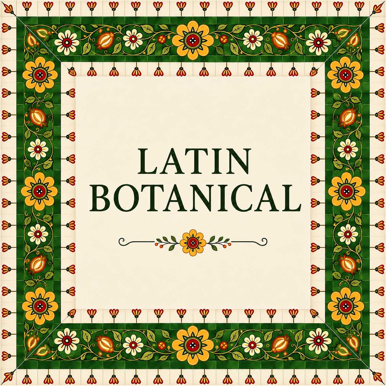 Latin Botanical American Mahjong set
